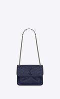 YSL NIKI Baby in crinkled vintage leather Bag