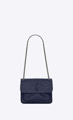 YSL NIKI Baby in crinkled vintage leather Bag