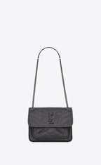 YSL NIKI Baby in crinkled vintage leather Bag