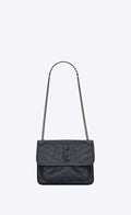 YSL NIKI Baby in crinkled vintage leather Bag