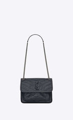 YSL NIKI Baby in crinkled vintage leather Bag