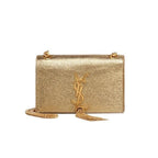 Saint Laurent Monogram Small Kate Metallic Tassel Bag