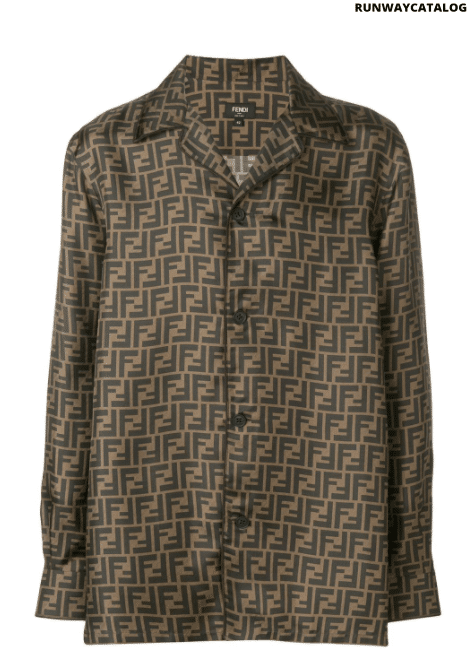 Fendi logo print shirt