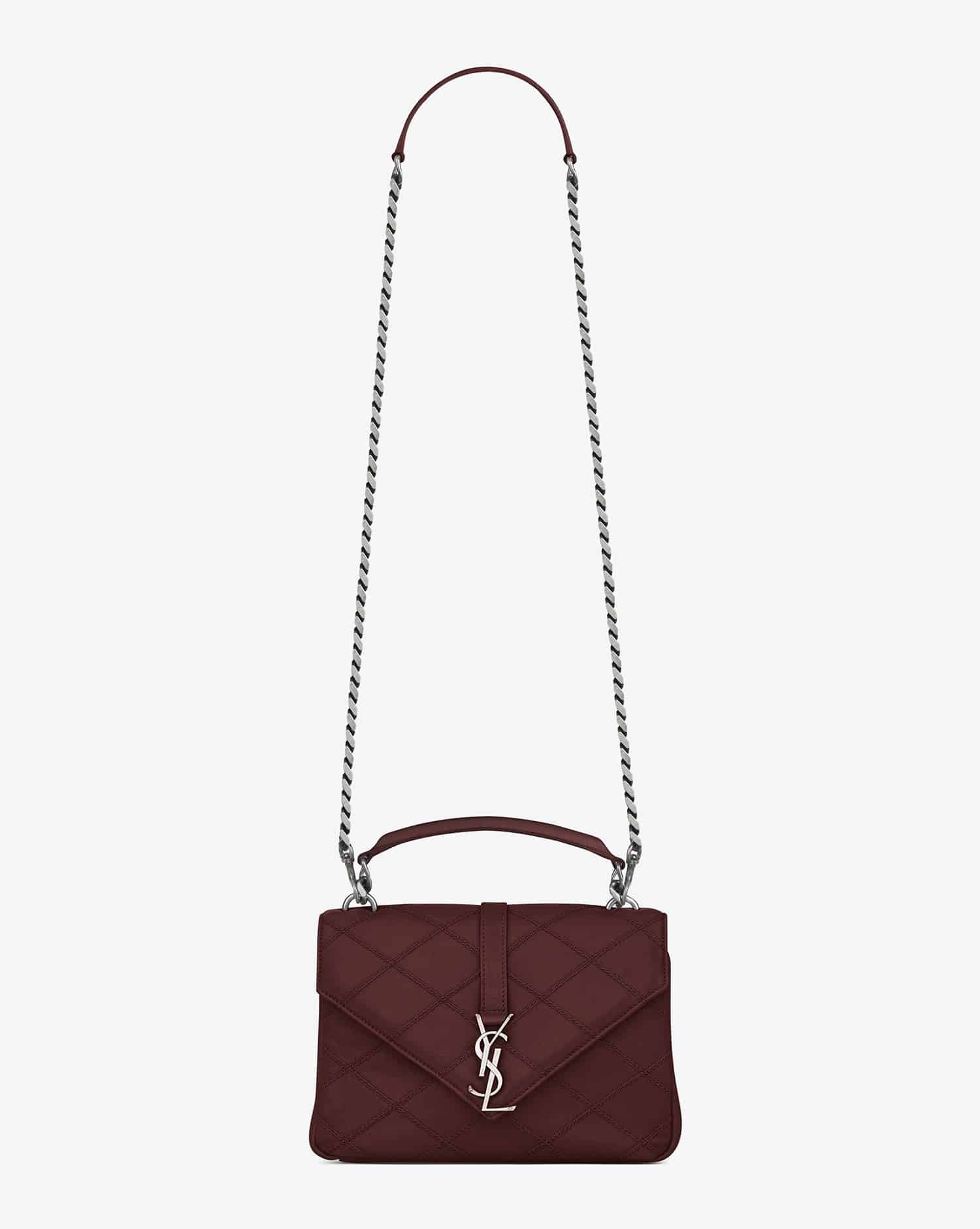 SAINT LAURENT MONOGRAM COLLEGE BAG