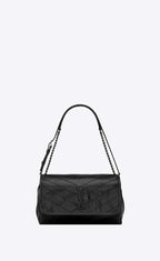 Saint Laurent Niki Large Shopping Bag in Crinkled Vintage Leather