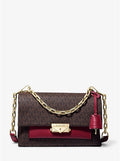 MICHAEL KORS Cece Medium Logo and Leather Shoulder Bag