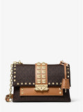 MICHAEL KORS Cece Medium Studded Logo and Leather Convertible Shoulder Bag