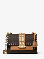 MICHAEL KORS Cece Medium Studded Logo and Leather Convertible Shoulder Bag