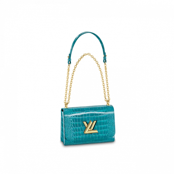 Louis Vuitton Twist MM Bag in Canard Blue Canard Blue