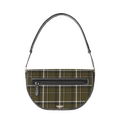 Burberry Medium Tartan Wool and Leather Olympia Bag