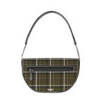 Burberry Medium Tartan Wool and Leather Olympia Bag