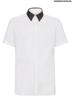 Fendi contrasting-collar shirt