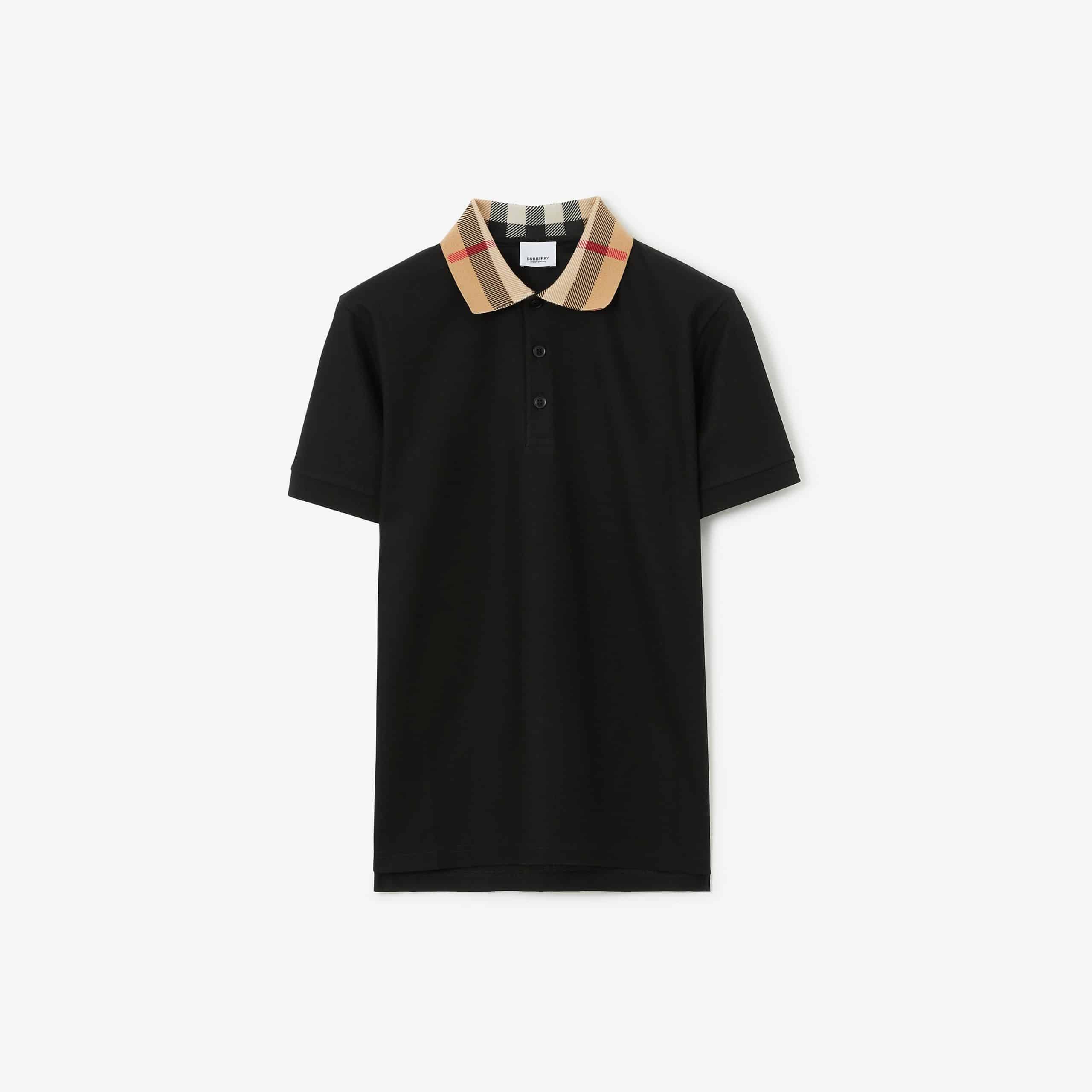 Cotton Polo ShirtPrice undefined Colour: Black
