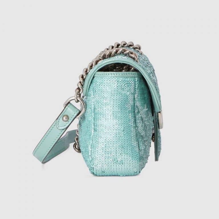 Gucci GG Marmont Mini Sequin Shoulder Bag
