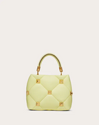 Valentino Small Roman Stud The Handle Bag in Nappa