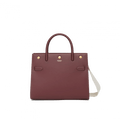 Burberry Medium Leather Two-handle Title Bag