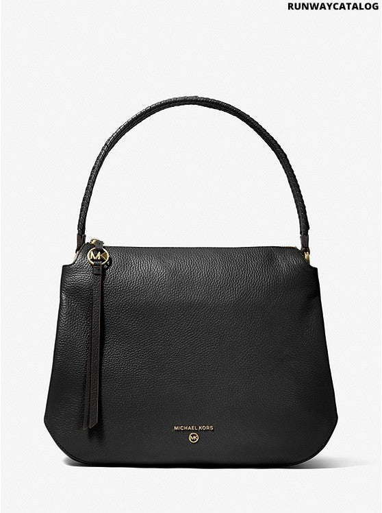 Michael Kors Grand Large Pebbled Leather Shoulder Bag