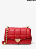 Michael Kors SoHo Large Studded Quilted Leather Shoulder Bag