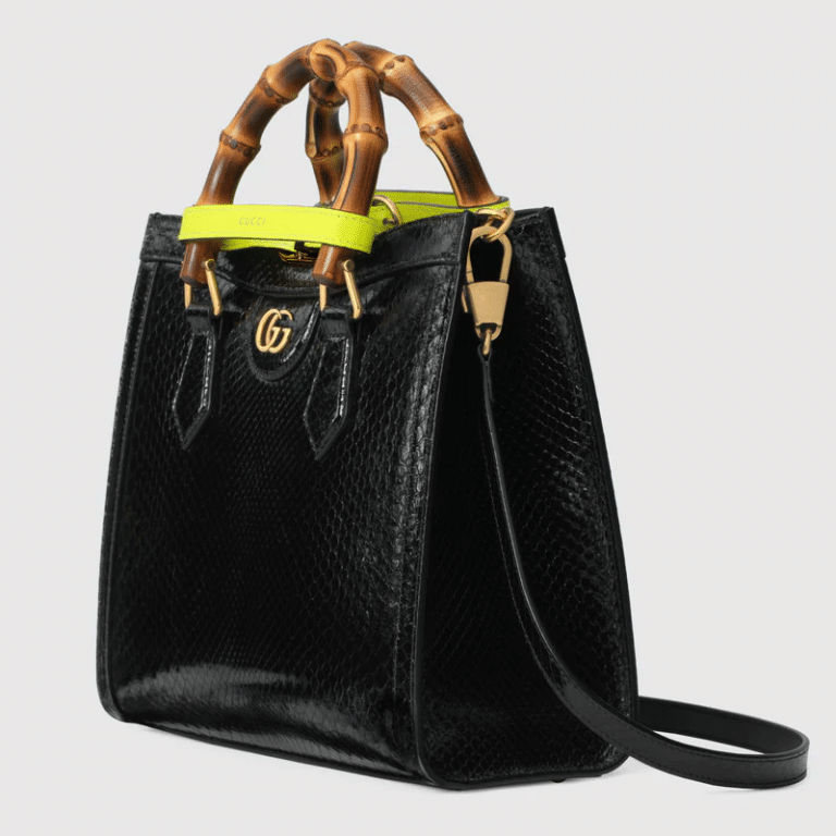 Gucci Diana Small Python Tote Bag