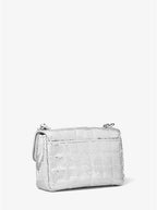 Michael Kors SoHo Small Metallic Sequined Quilted Shoulder Bag