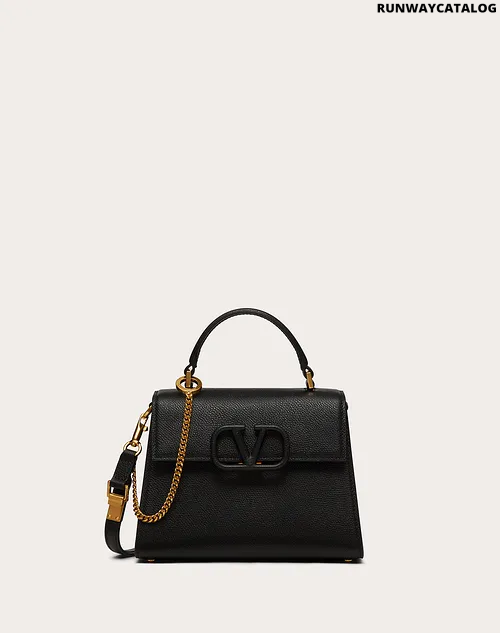 Valentino Small Vsling Grainy Calfskin Handbag