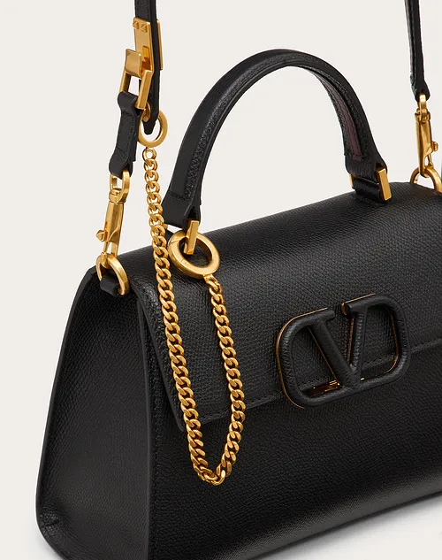 Valentino Small Vsling Grainy Calfskin Handbag