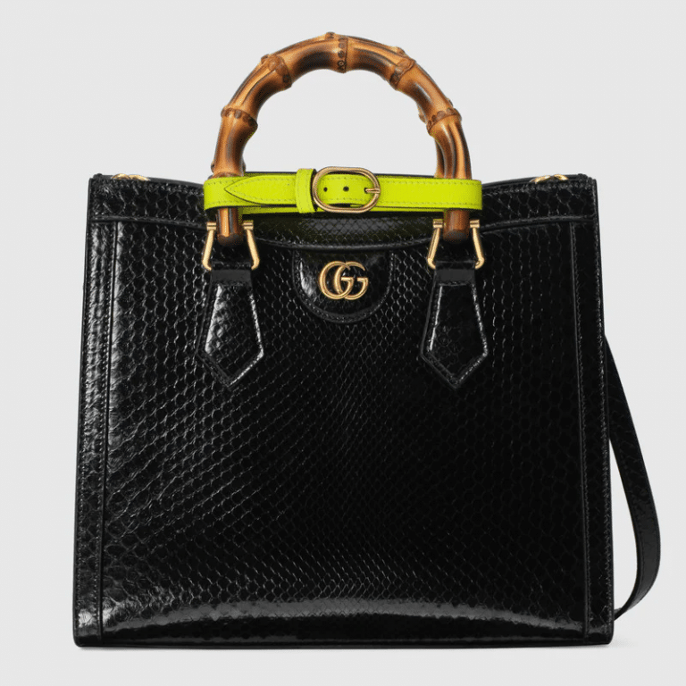 Gucci Diana Small Python Tote Bag
