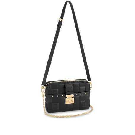 Louis Vuitton Troca MM Bag in Black