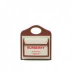 Burberry Medium Two-tone Canvas and Leather Pocket Bag