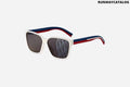 Christian Dior White, Blue & Red Sunglasses