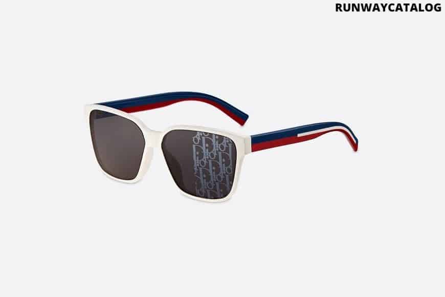 Christian Dior White, Blue & Red Sunglasses