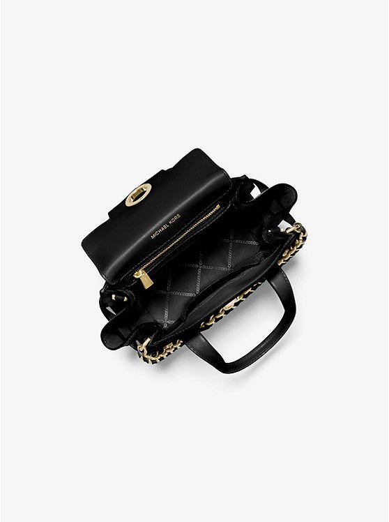 Michael Kors Carmen Extra-Small Saffiano Leather Belted Satchel
