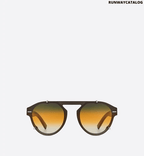 Christian Dior Black Tie Gray Pantos Sunglasses