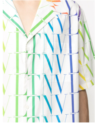 Valentino VLTN Times logo-print shirt