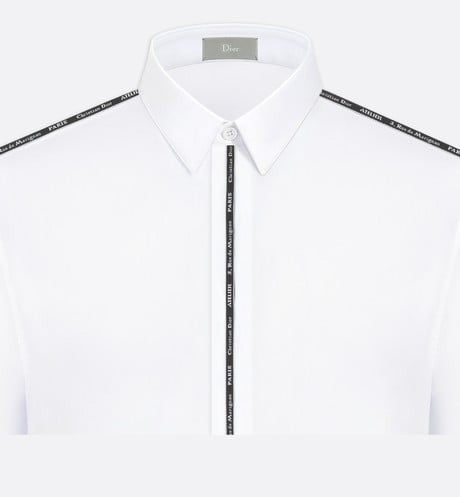 Christian Dior Stretch cotton Atelier ribbon shirt