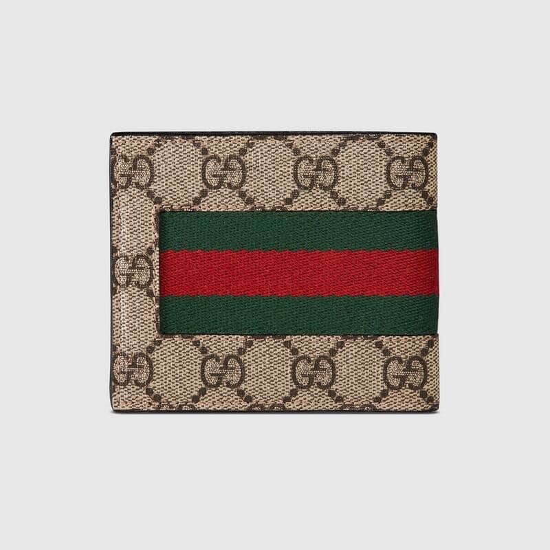 Gucci Web GG Supreme wallet