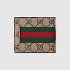 Gucci Web with Bee Embroidery Wallet
