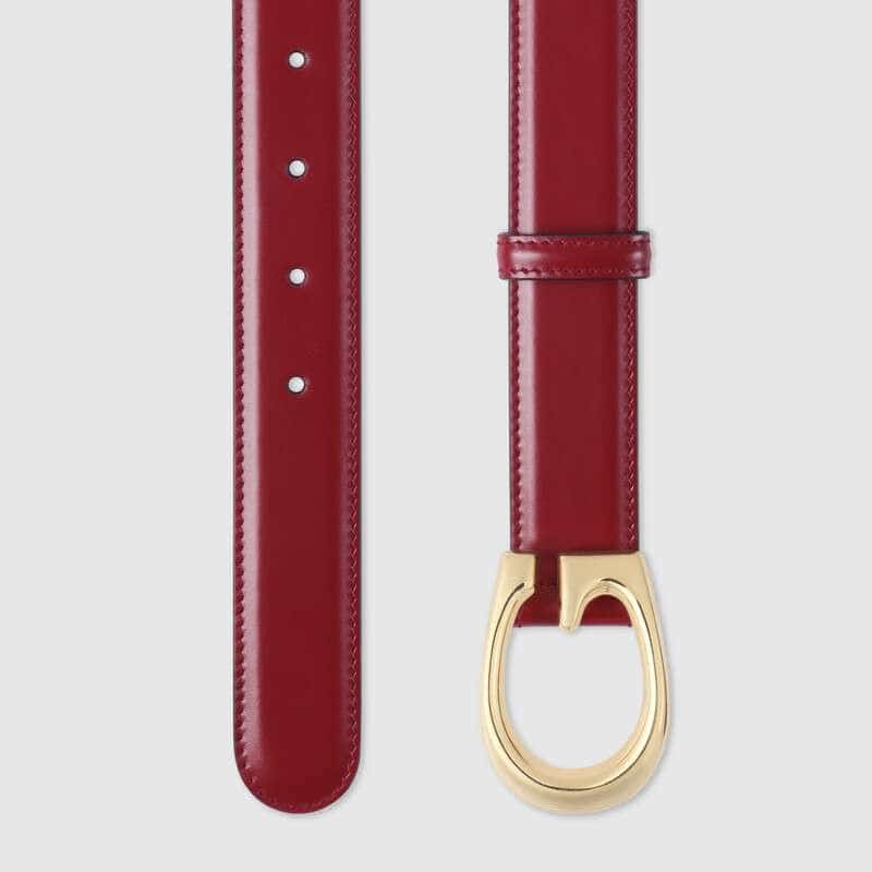 Gucci Thin Belt with G Buckle