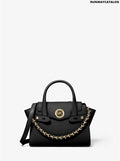 Michael Kors Carmen Extra-Small Saffiano Leather Belted Satchel