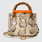 Gucci Diana Mini Python Tote Bag