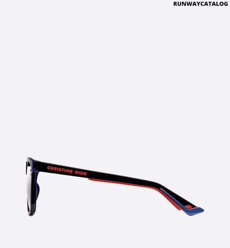 Christian Dior Blue Rectangular Sunglasses