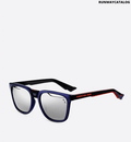 Christian Dior Blue Rectangular Sunglasses