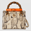 Gucci Diana Mini Python Tote Bag