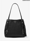 Michael Kors Carrie Large Pebbled Leather Shoulder Bag