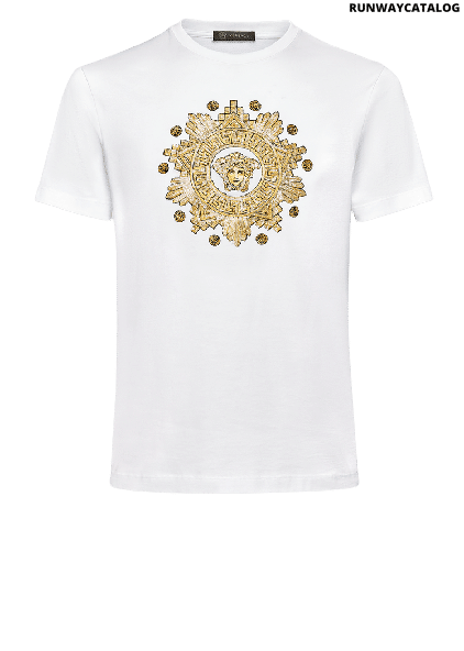 Versace Studded Medusa Western T-Shirt