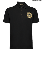 Versace Medusa Embroidered Polo Shirt
