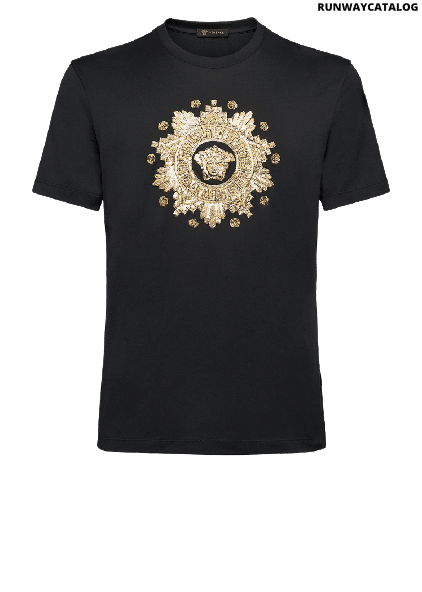 Versace Studded Medusa Western T-Shirt