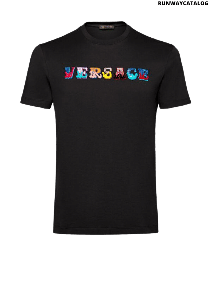Versace Embroidered Logo T-Shirt