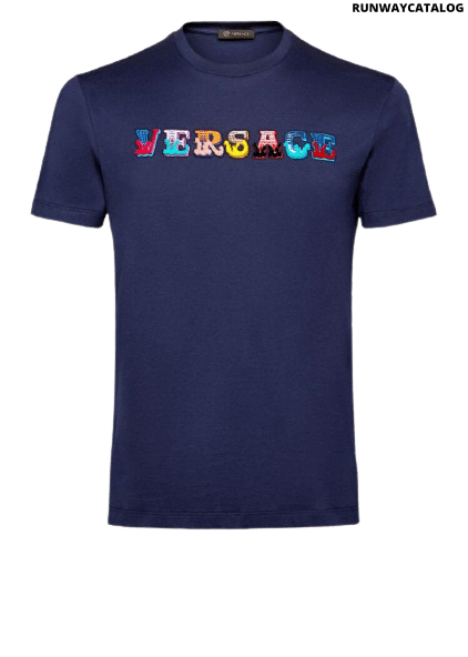 Versace Embroidered Logo T-Shirt