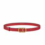 Christian Dior Saddle Women Belt Red Ultrasoft Calfskin, 20 MM